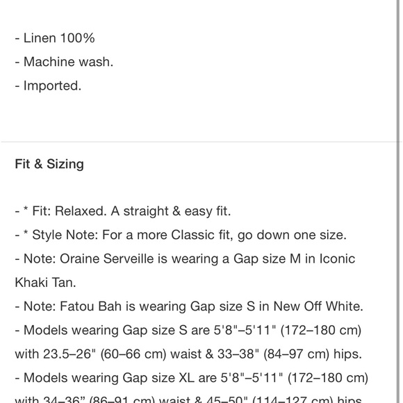 NWT GAP Peach 100% Linen Relaxed Boyfriend Button Down Shirt - Picture 6 of 7